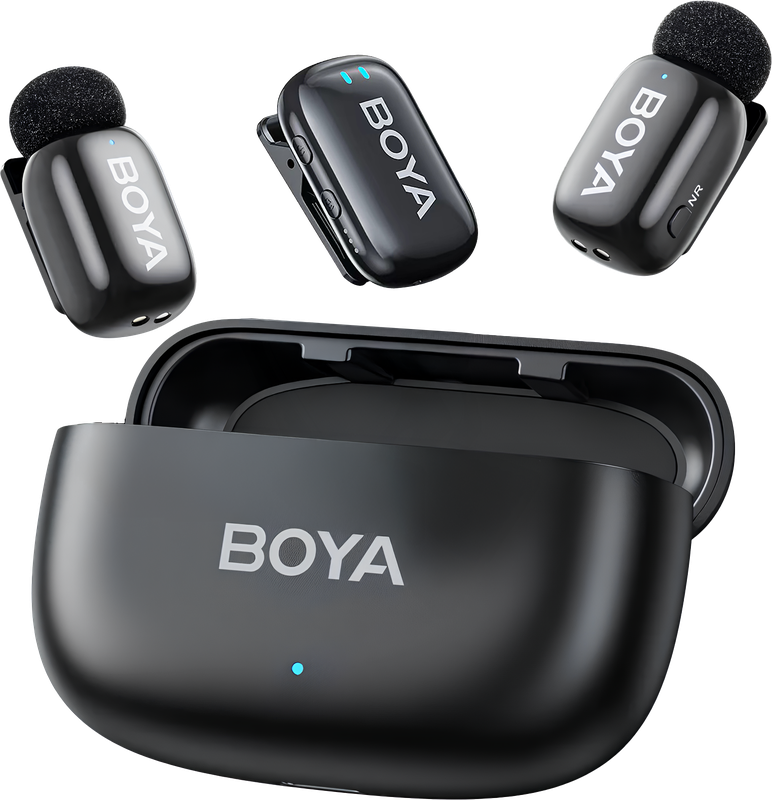 Бездротовий петличний мікрофон BOYA mini-18 TRS for camera Black — BOYA