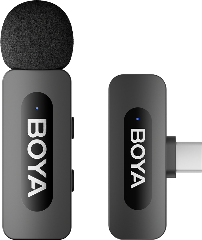 Бездротовий петличний мікрофон BOYA BY-V10 Type-C Black