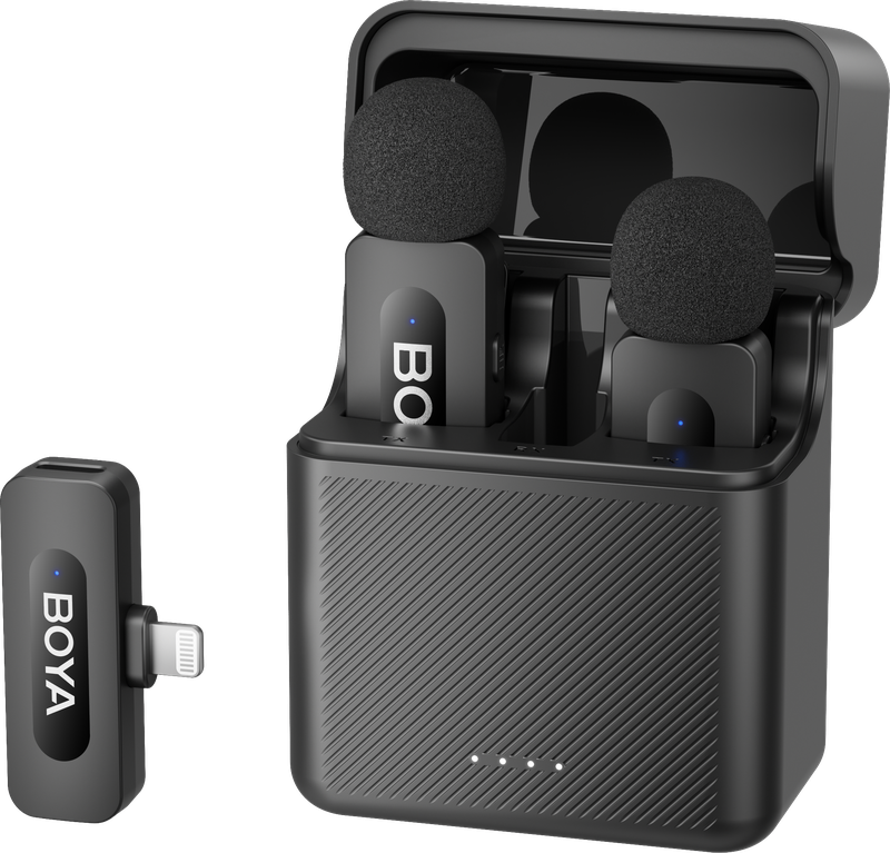 Бездротовий петличний мікрофон BOYA BY-V3 Lightning Black