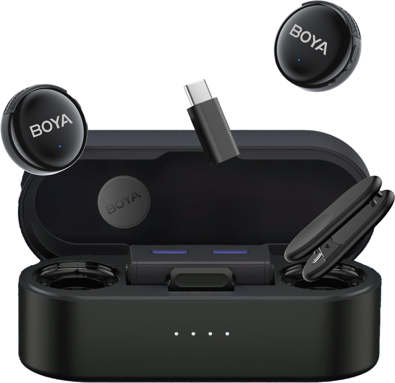 Бездротовий мікрофон BOYA LINK 3-02 Type-C/TRS Black — BOYA