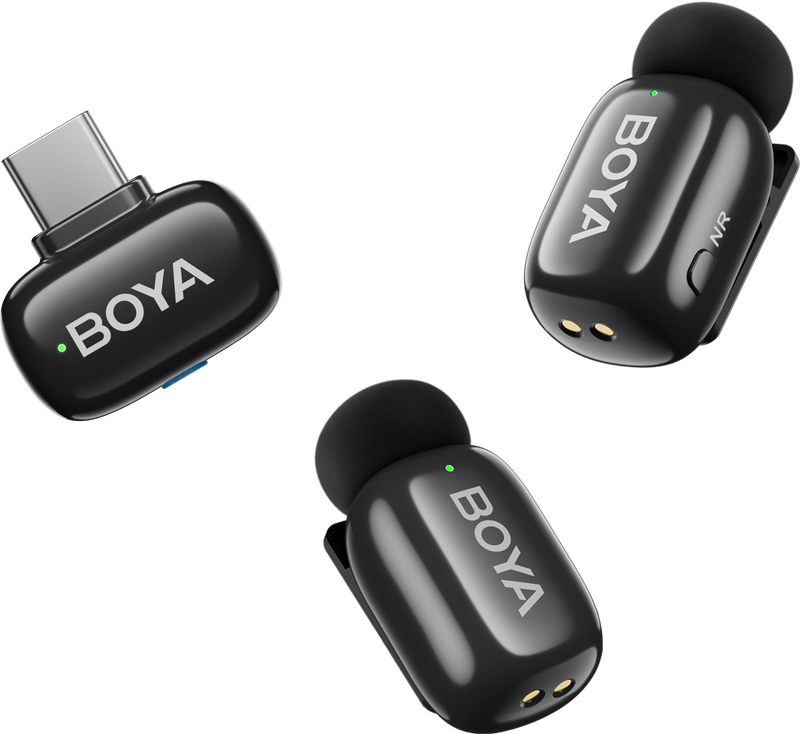 Бездротовий петличний мікрофон BOYA mini-23 Type-C Black