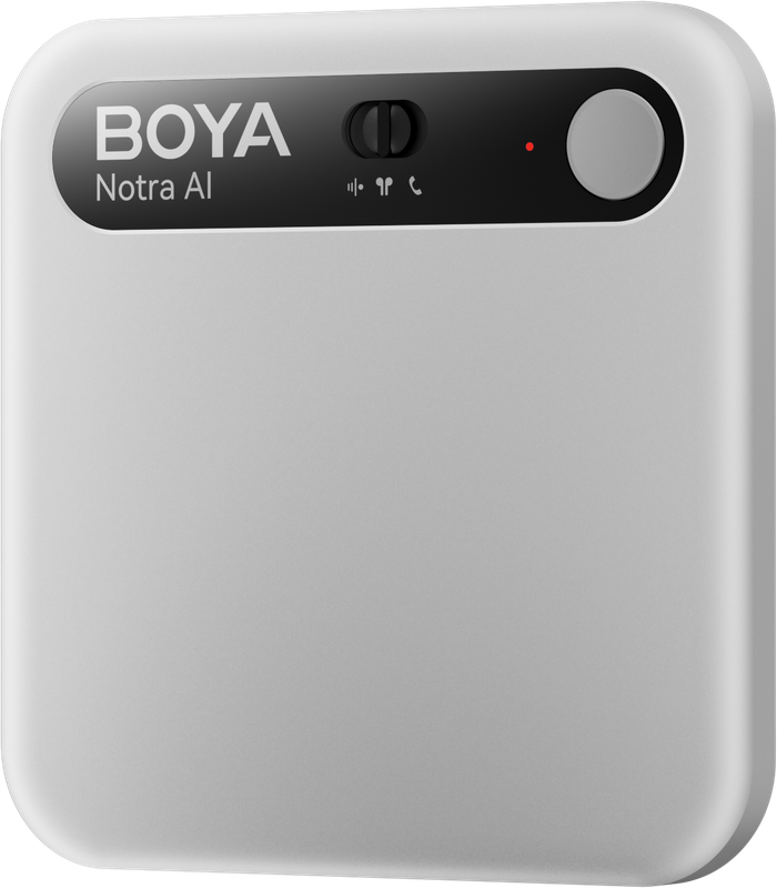 Диктофон з штучним інтелектом Boya Notra Silver