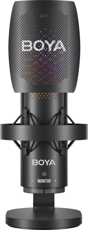 Мікрофон конденсаторний зі зміною діаграми спрямованості BOYA K9 RGB Black — BOYA