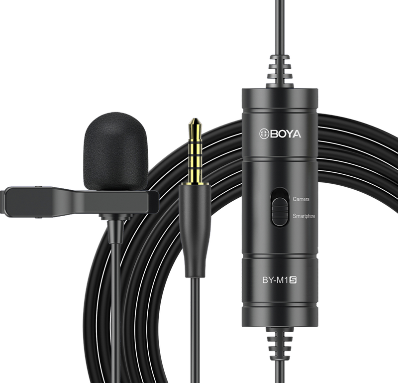 Універсальний петличний мікрофон BOYA BY-M1S Black