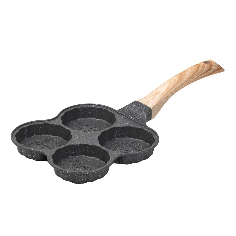 Сковорода для оладок, яєць, панкейків порційна на 4 секції антипригарна HP39576B — Breakfast