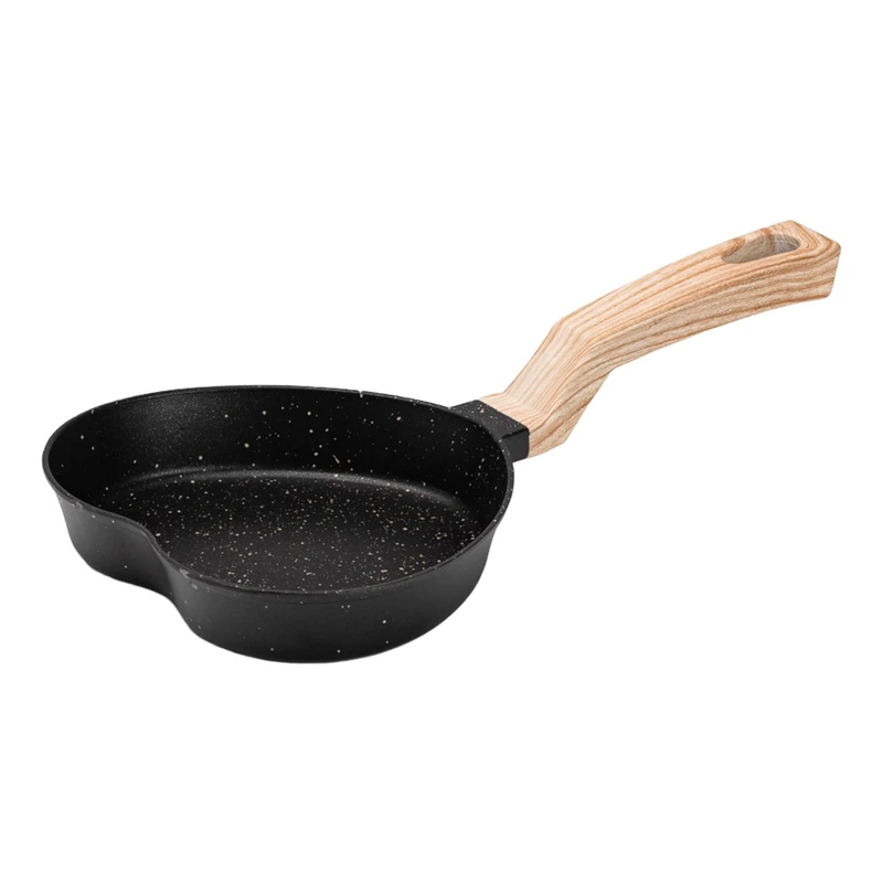 Сковорода у вигляді серця з антипригарним покриттям 400 мл чорна HP39574B — Breakfast