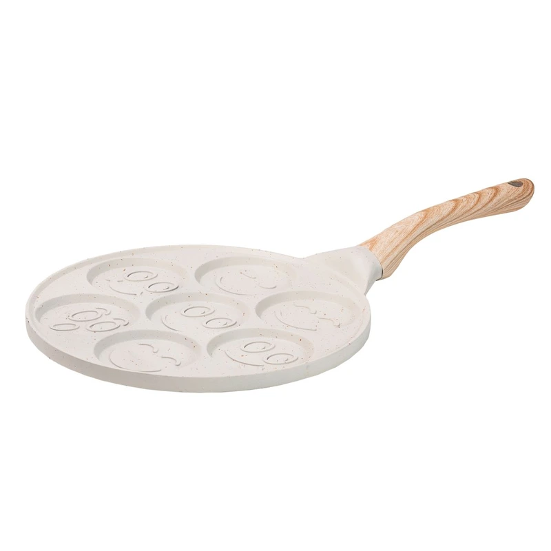 Сковорода зі смайликами на 7 секцій для млинців, оладок, яєць, сирників HP39583W — Breakfast