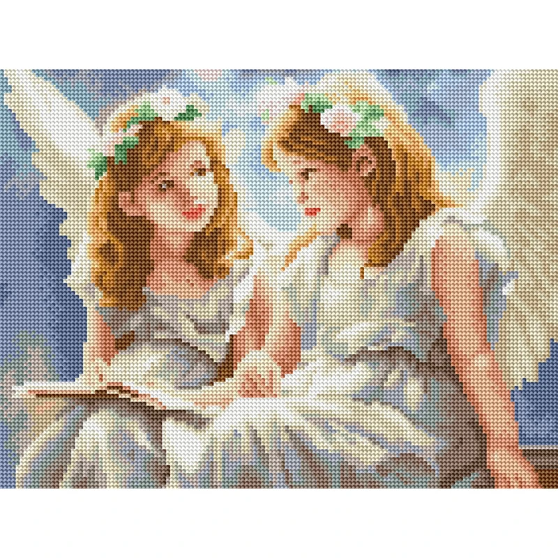 Алмазна мозаїка "Янголята" DRBS53708, 30х40 см — Brushme