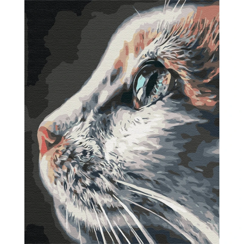 Картина за номерами "Котопрофіль" Brushme BS51792 40х50 см