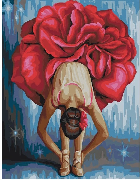 Картина за номерами. Brushme "Квіткова балерина" GX22465, 40х50 см
