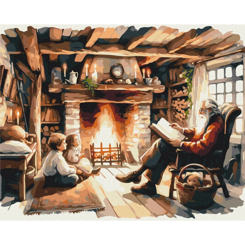 Картина за номерами "Новорічна казка" BS53837, 40х50 см