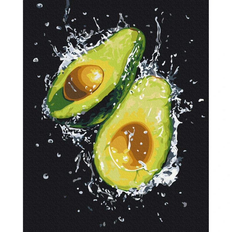 Картина за номерами "Свіжість авокадо" BS54147, 40х50 см — Brushme