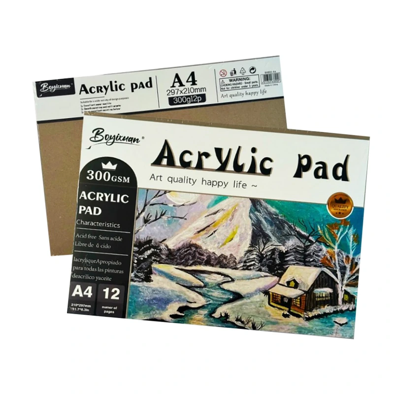 Скетчбук для малювання SBOOK12_300 формат А4, 12 сторінок, щільність 300 г/м2 — Brushme