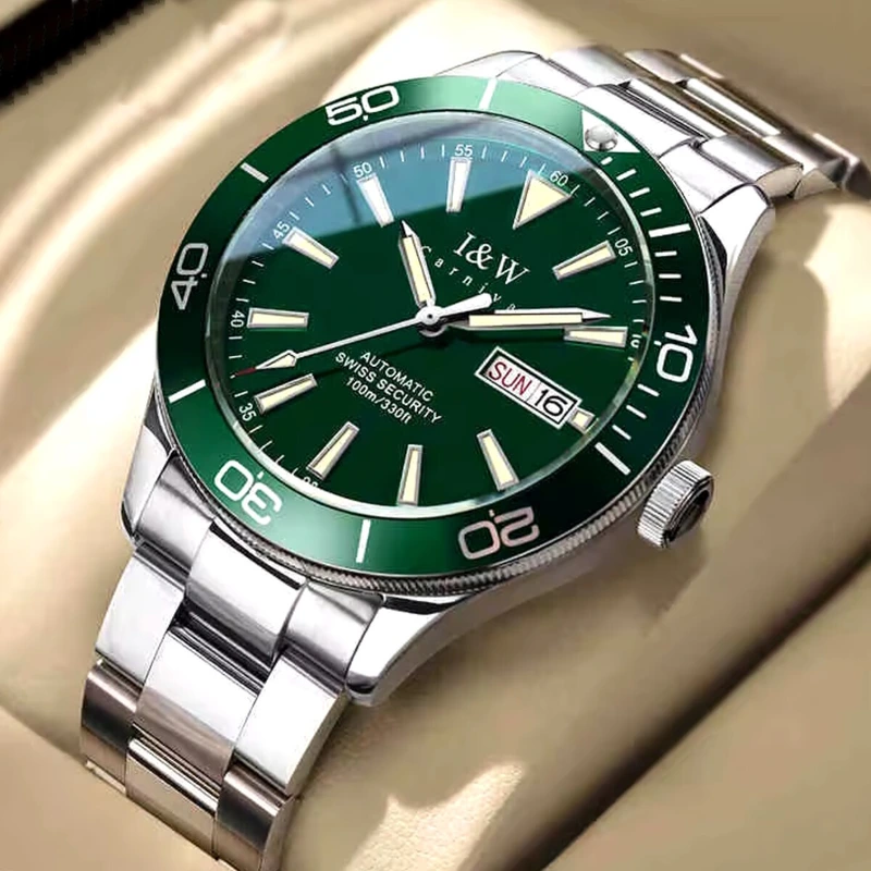 Чоловічий механічний годинник Carnival Diver 10 Bar — Carnival