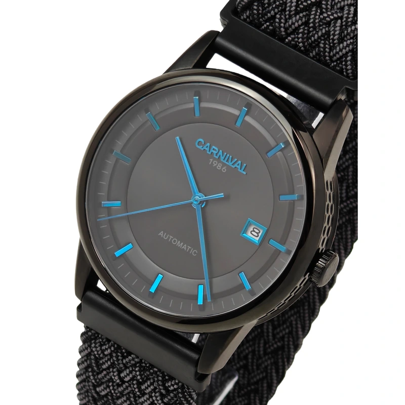 Чоловічий механічний годинник Carnival Special Smoky Magnetic, 2 ремінці — Carnival