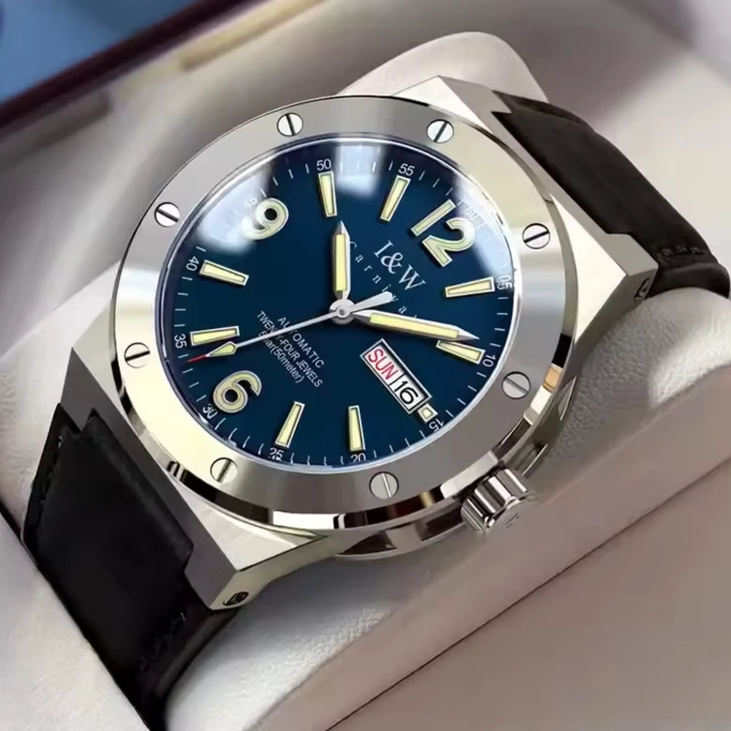 Чоловічий механічний водостійкий годинник Carnival Submarine 5BAR