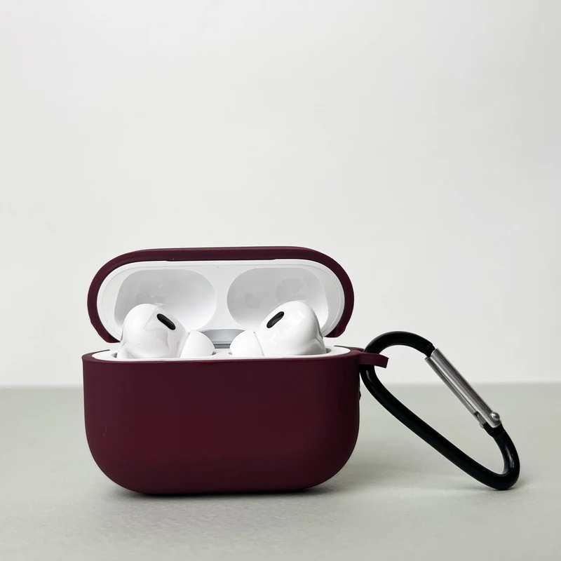 Чохол з карабіном для pods PRO 2 (Бордовий)