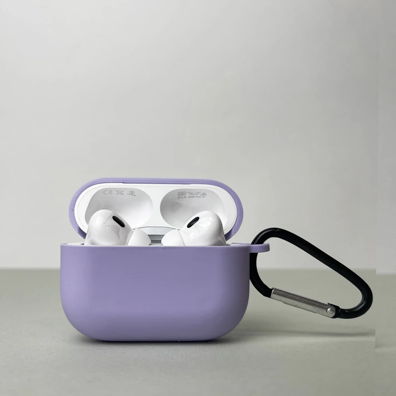 Чохол з карабіном для pods PRO 2 (Бузковий)