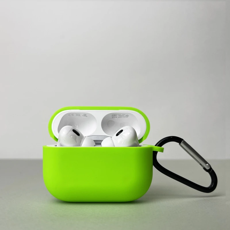 Чохол з карабіном для pods PRO 2 (Ярко-зелений) — Case