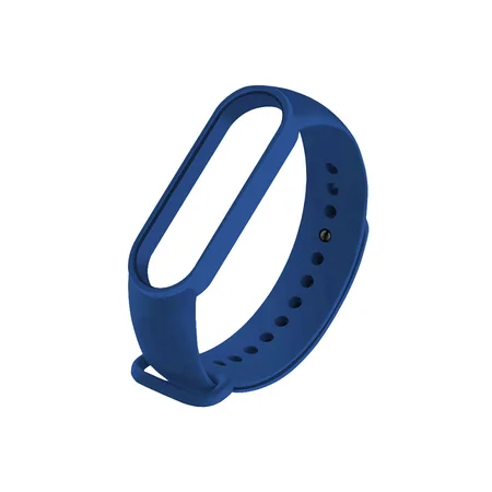 Силіконовий ремінець для фітнес-браслету Mi band M6/7/8 (Синій)