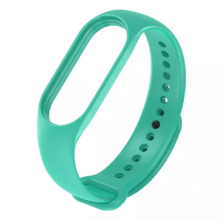 Силіконовий ремінець для фітнес-браслету Mi band M6/7/8 (М'ятний)