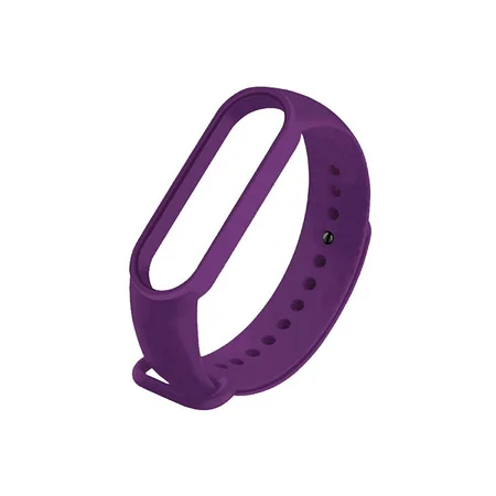 Силіконовий ремінець для фітнес-браслету Mi band M6/7/8 (Фіолетовий)