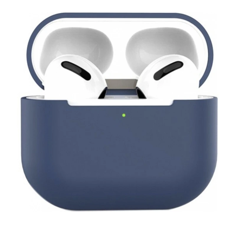 Силіконовий чохол для навушників pods 3 (Темно-синій) — Case