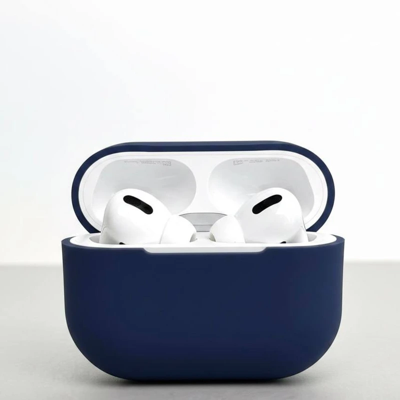 Силіконовий чохол для навушників pods Pro 2 (Темно-синій)