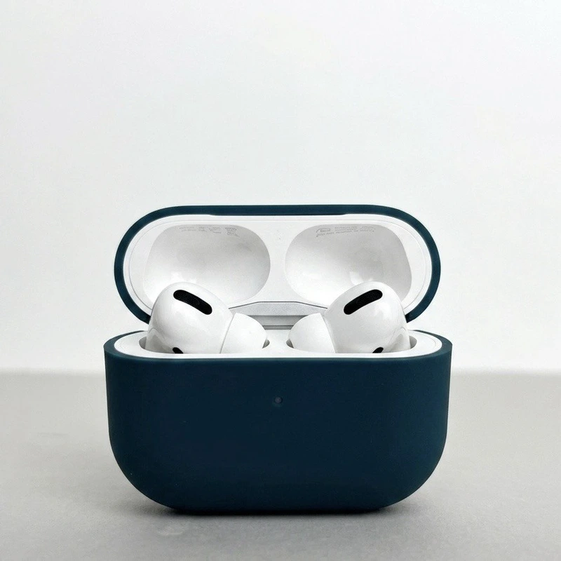 Силіконовий чохол для навушників pods Pro 2 (Темно-зелений)