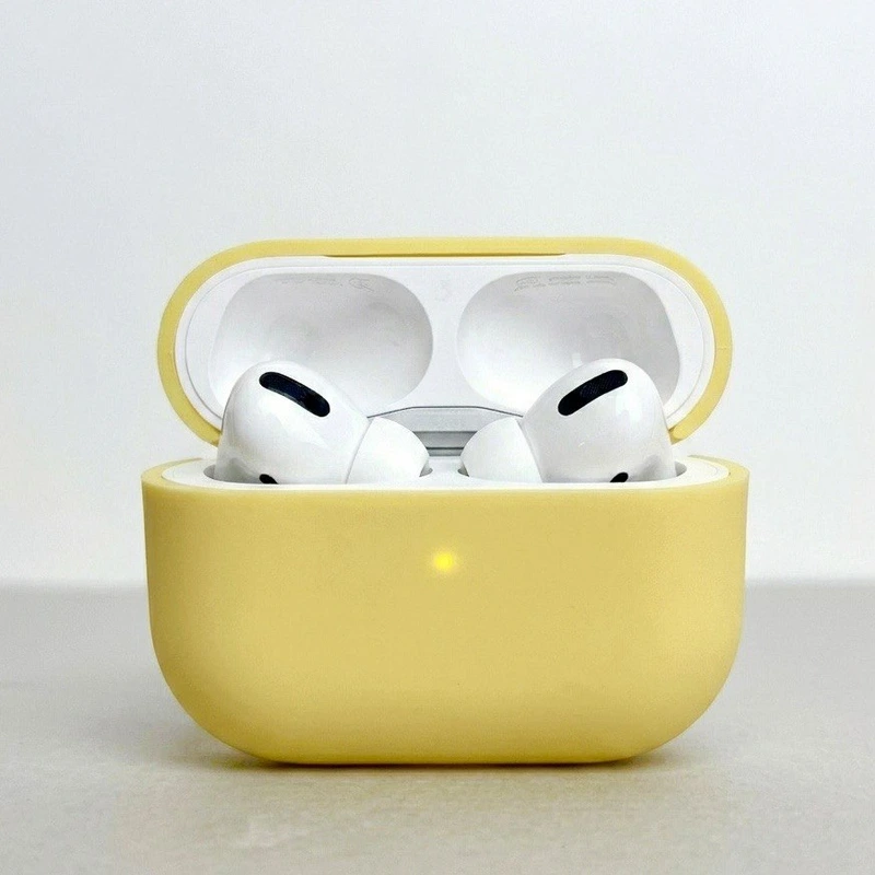 Силіконовий чохол для навушників pods Pro 2 (Жовтий)