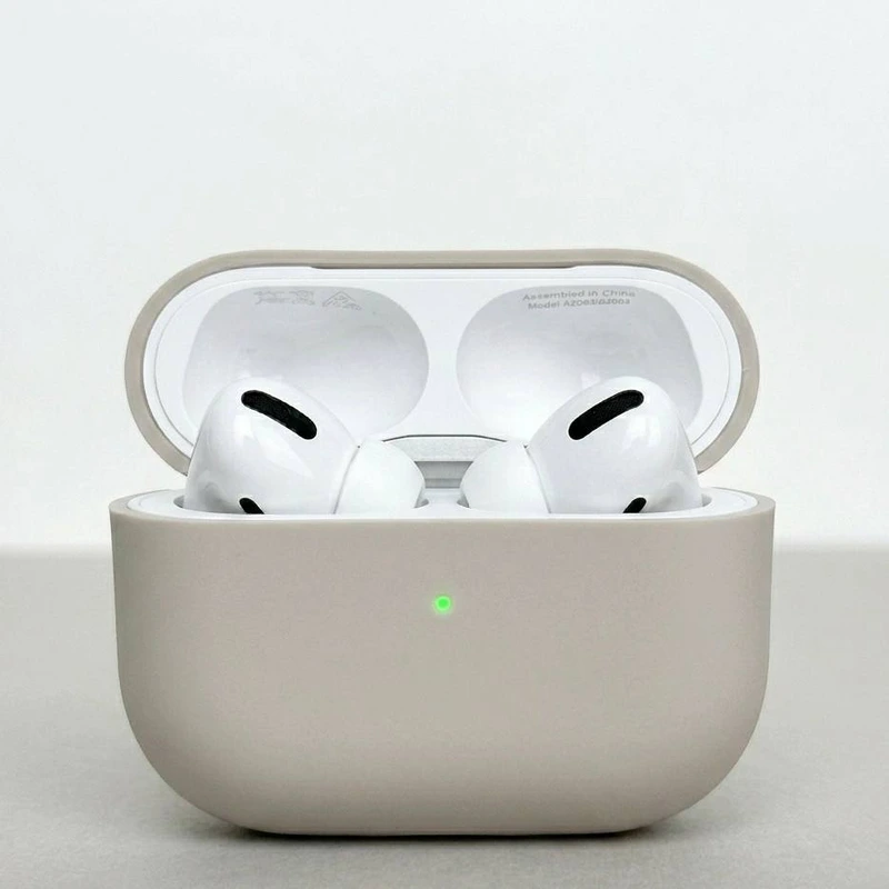 Силіконовий чохол для навушників pods Pro 3 (Бежевий)