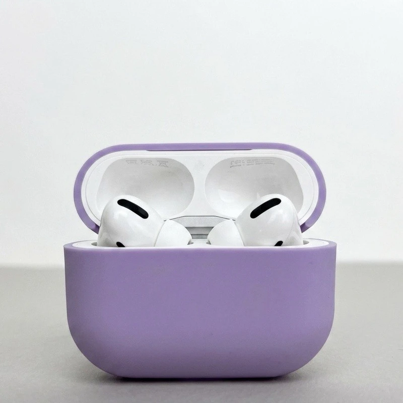 Силіконовий чохол для навушників pods Pro 3 (Бузковий)