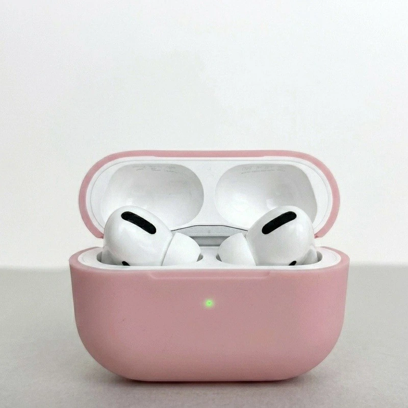 Силіконовий чохол для навушників pods Pro 3 (Пудра)