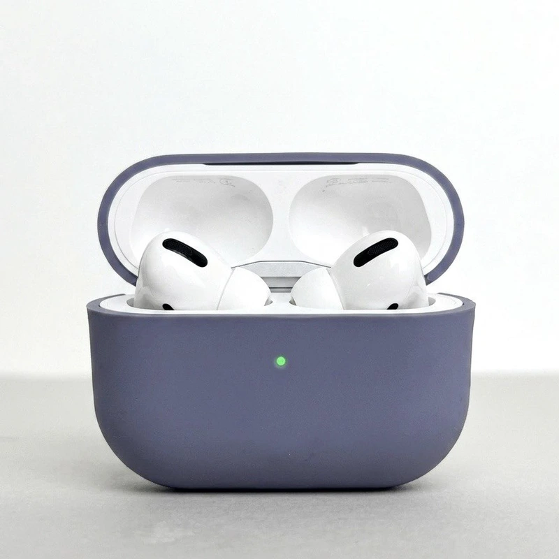 Силіконовий чохол для навушників pods Pro 3 (Темно-бузковий)