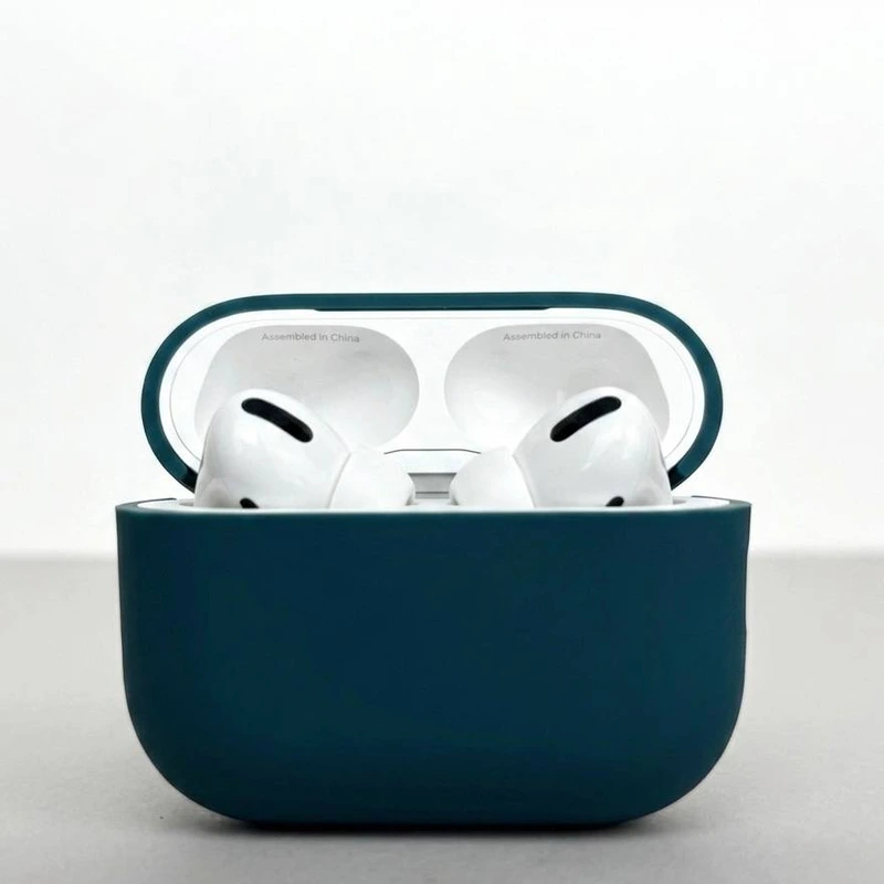 Силіконовий чохол для навушників pods Pro 3 (Темно-зелений)