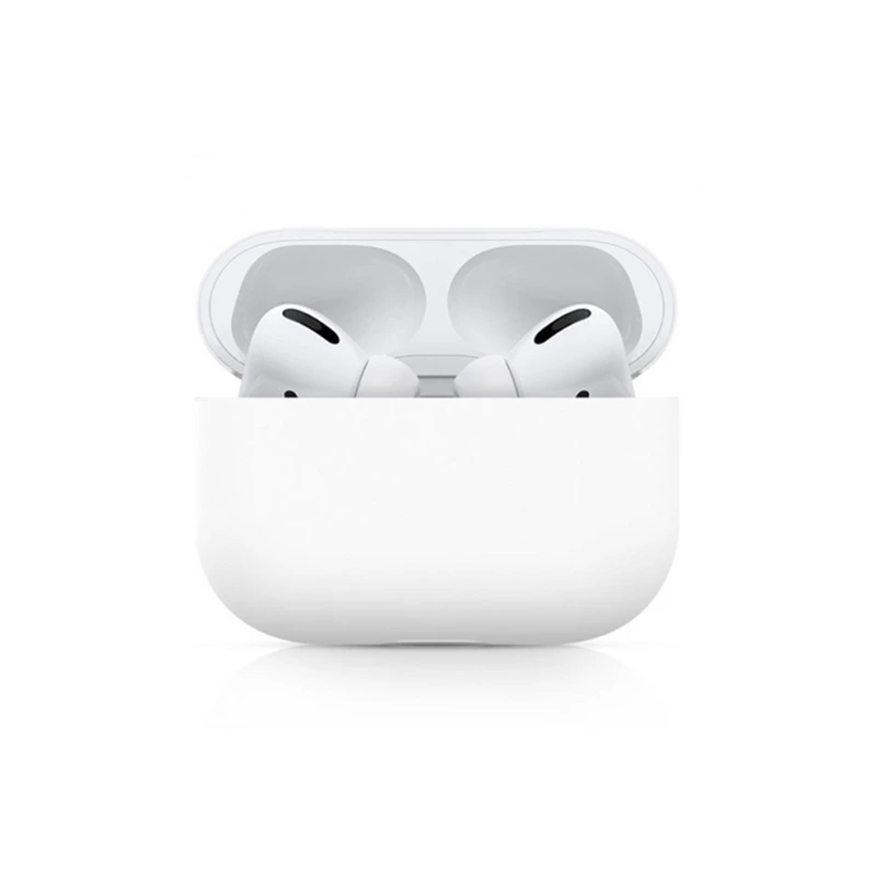 Силіконовий чохол для навушників pods PRO (Білий)