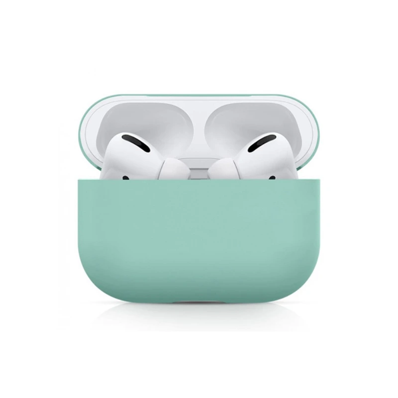 Силіконовий чохол для навушників pods PRO (Бірюзовий)