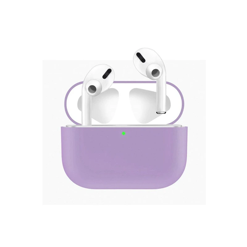 Силіконовий чохол для навушників pods PRO (Бузковий) — Case