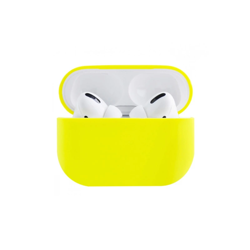 Силіконовий чохол для навушників pods PRO (Жовтий) — Case