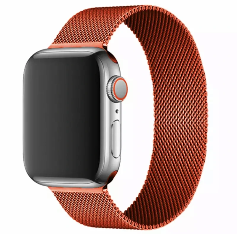 Ремінець для розумного годинника Smart Watch 42/44 Міланська петля (Помаранчевий)