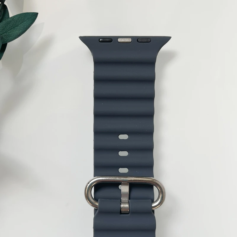 Силіконовий ремінець для Smart Watch Ocean Band 42/44/45/49 (Темно-сірий)