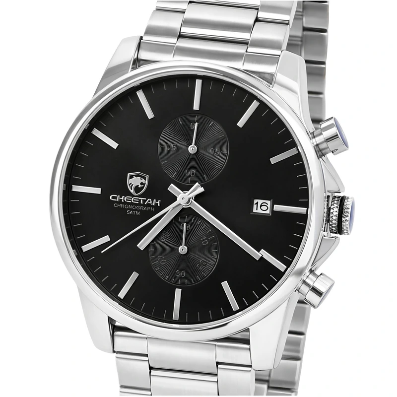 Чоловічий годинник Cheetah Monaco Silverline, 2 ремінці