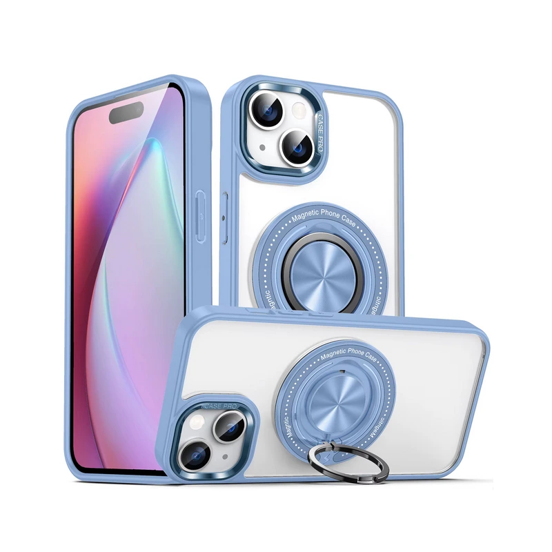 Чохол накладка Ring Holder with Magsafe для iPhone 12/12 Pro- sky blue