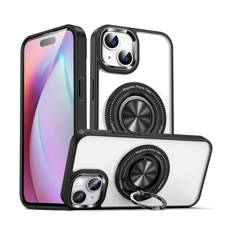Чохол накладка Ring Holder with Magsafe для iPhone 13 Pro- black