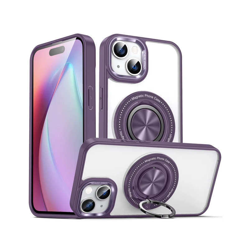 Чохол накладка Ring Holder with Magsafe для iPhone 15- deep purple