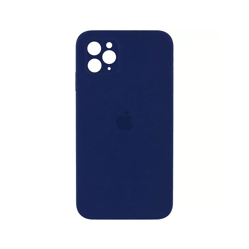 Чохол накладка Silicone Case Full Camera Protection для iPhone 14 Pro Max- midnight blue