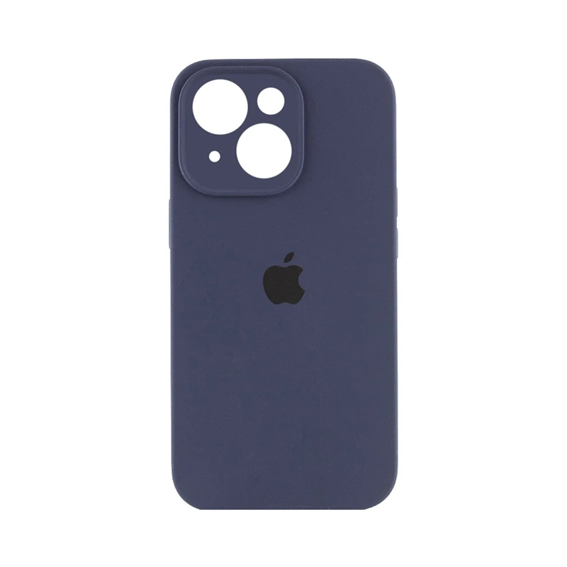 Чохол накладка Silicone Case Full Camera Protection для iPhone 14- midnight blue