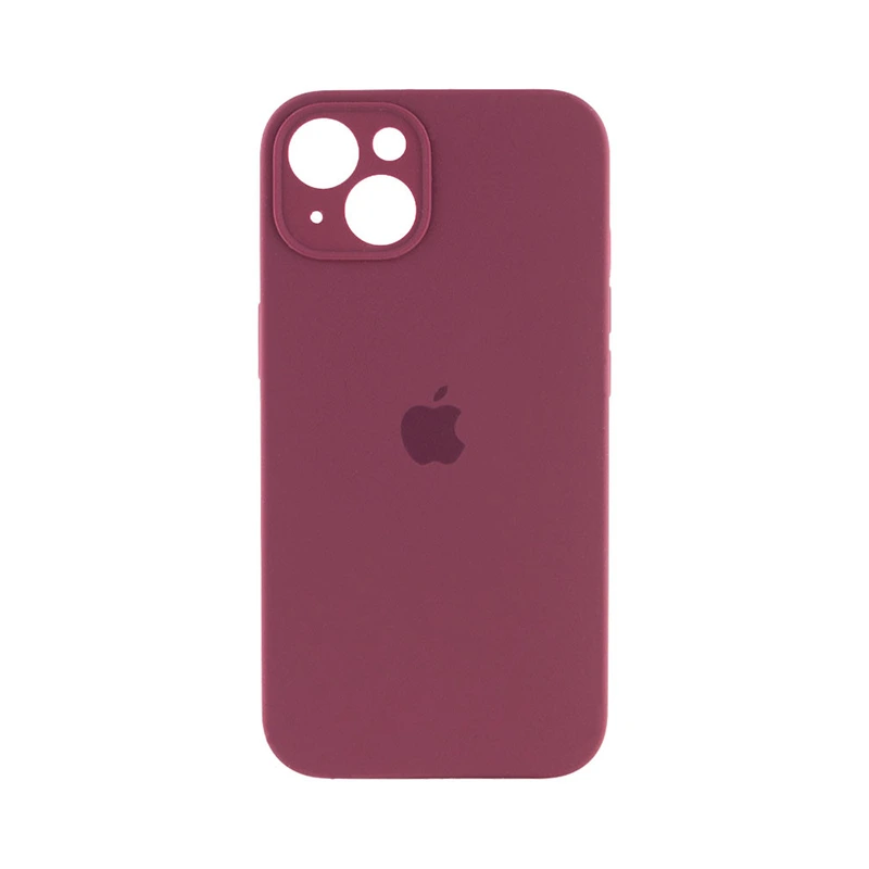 Чохол накладка Silicone Case Full Camera Protection для iPhone 14- plum