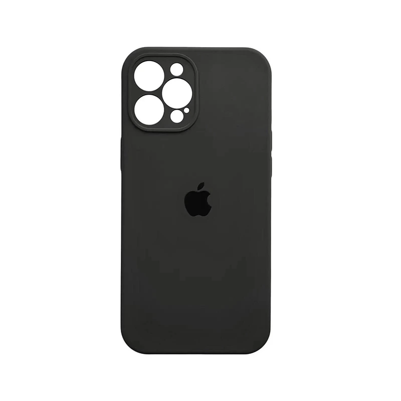 Чохол накладка Silicone Case Full Camera Protection для iPhone 13 Pro- black