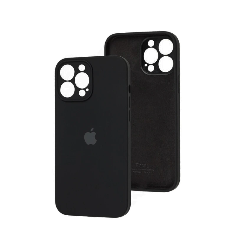 Чохол накладка Silicone Case Full Camera Protection для iPhone 15 Pro- black
